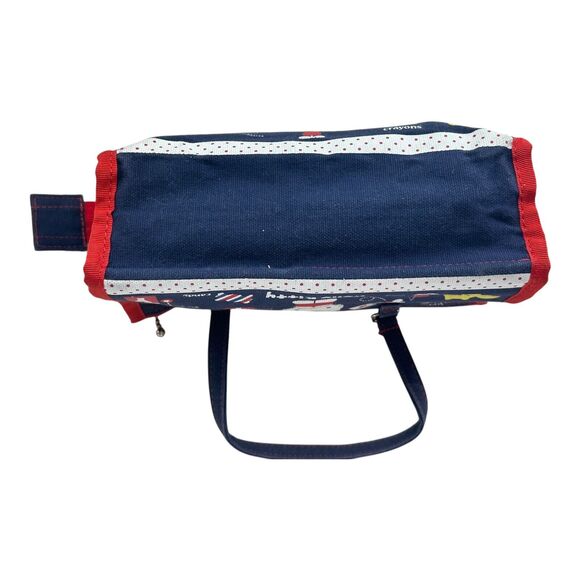 2007 Sanrio Smiles Hello Kitty Rorry Bear Rabbit Navy Red Art Supply Pouch Bag - Picture 11 of 13